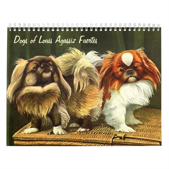 Calendário Cães de Louis Agassiz Fuertes (Capa)