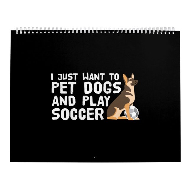 Calendário Cães de Pet _ Jogue Futebol (Capa)