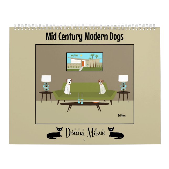 Calendário Cães Modernos de meio século (Capa)