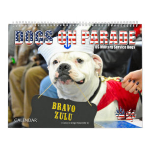 Calendário CÃES NO PARADE - CÃES do Serviço Militar dos EUA