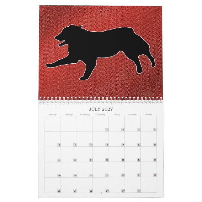 Calendário Cães Sombra (Jul 2027)