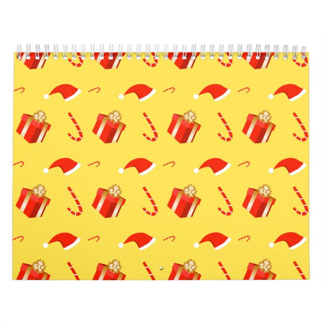 Calendário Caixa de presentes de Natal Cana de chocolate (Capa)