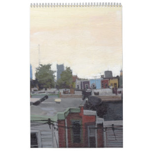 Calendário Calander de pinturas aleatórias por Jeanine Lecla