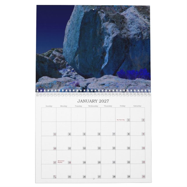 Calendário Cale da viagem por estrada (Jan 2027)