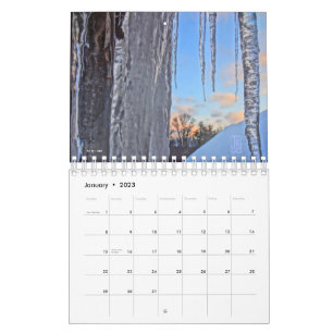 Calendário Calend Pequeno Spiral das Seasons de Nova York