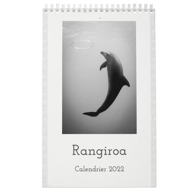 Calendário Calendar 2022 RANGIROA BW (Capa)