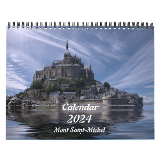Calendário Calendar 2024 Mont Saint-Michel