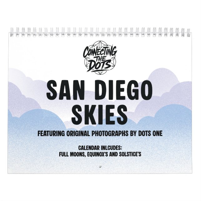 Calendário Calendar 2026 - San Diego Skies - Dots One Photos (Capa)