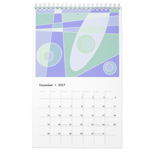Calendário Calendar Abstrato Surfing 2023 (Dez 2027)