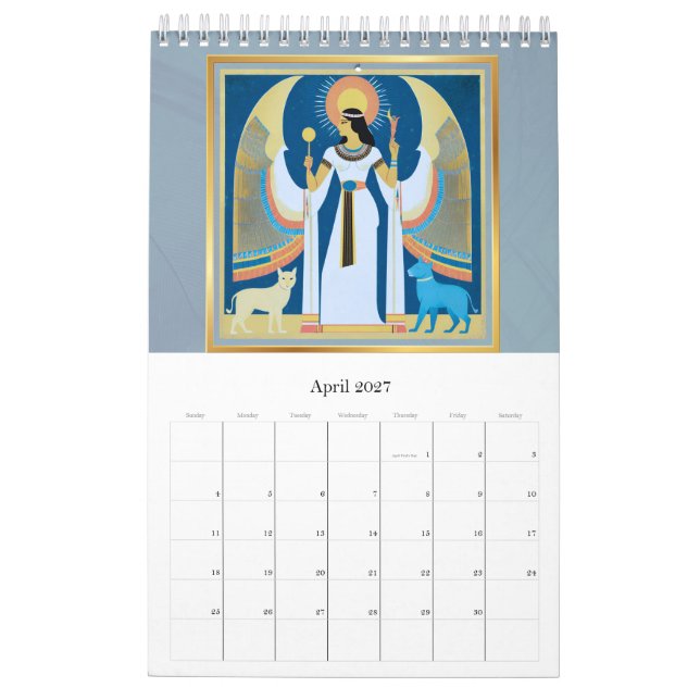 Calendário Calendar angel Egypt (Abr 2027)