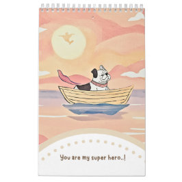 Calendário Calendar cute bulldog