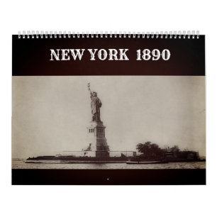 Calendário Calendar Nova York 1890