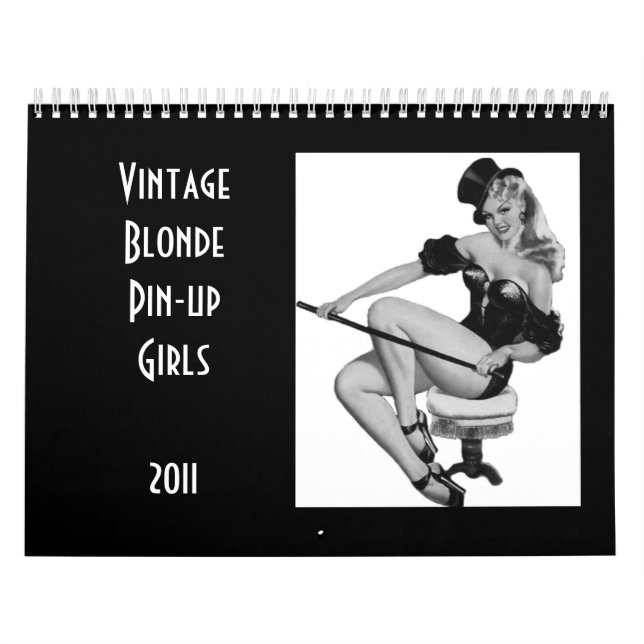 Calendário Calendar Vintage Blonde Pin-up Girls 2011 (Capa)