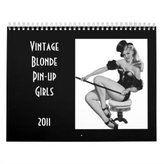 Calendário Calendar Vintage Blonde Pin-up Girls 2011