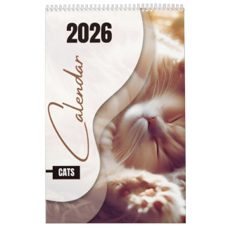 Calendário Calendar with cute cats