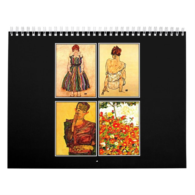 Calendário Calendário-Clássico/Vintage-Egon Schiele (Capa)