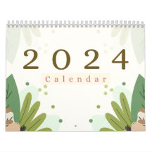 "Calendário da Parede 2024 da Harmonia da Natureza