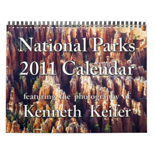 Calendário - calendário de 2011 parques nacionai