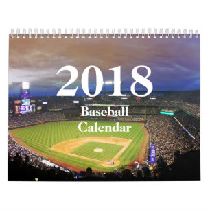 Calendário Calendário-HAMbyWhiteGlove 2018 do basebol