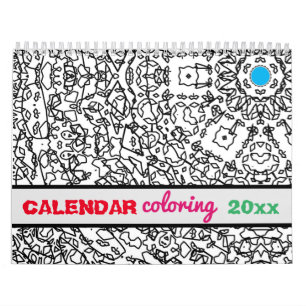 Calendário Calendário, livro de cores, livros de cores