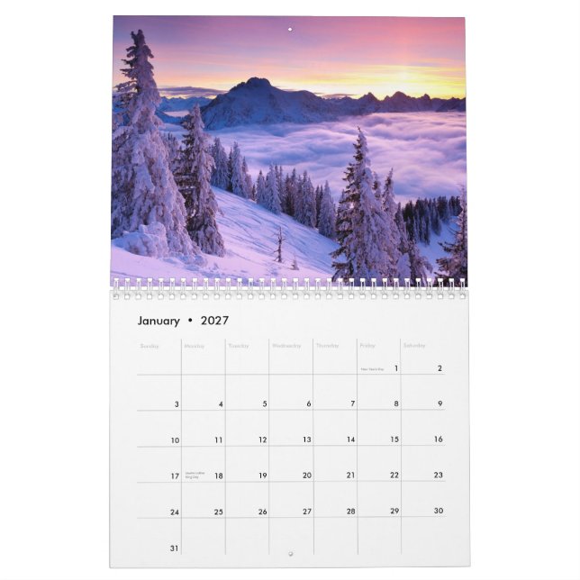 Calendário CalendárioNaturezaRoxo2015 (Jan 2027)