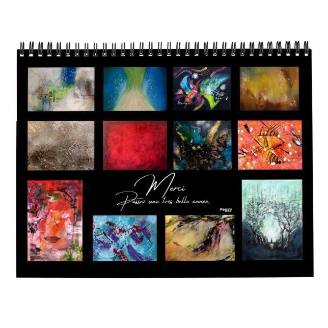 Calendário Calendrier 2025 - Peggy Drouault (Verso)