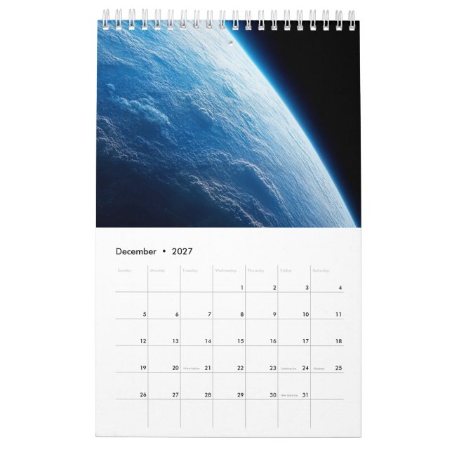 Calendário Calendrier 2026 - Exoplanètes (Dez 2027)