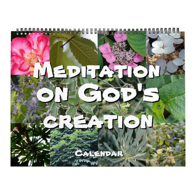 Calendário Calendrier Dieu méditation jardin : mots & notes (Capa)