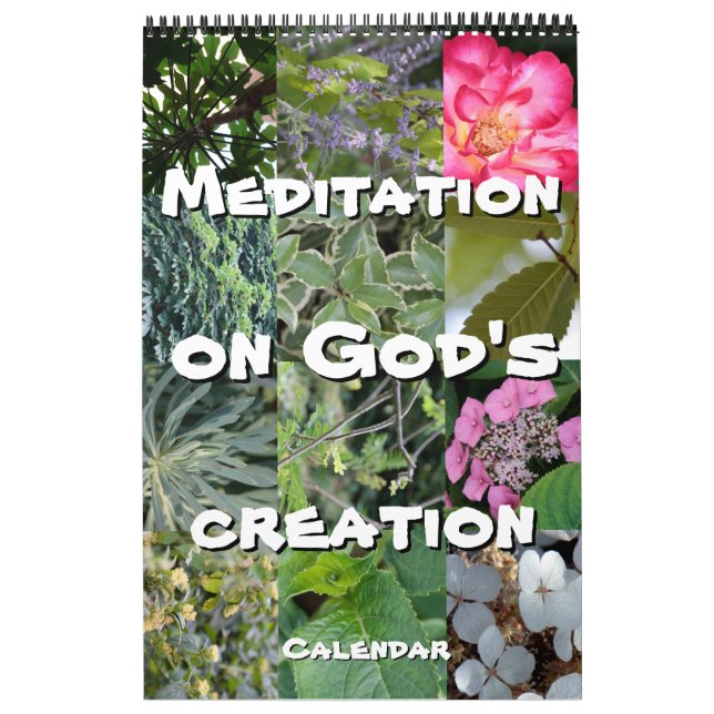 Calendário Calendrier Dieu méditation jardin : mots & notes (Capa)
