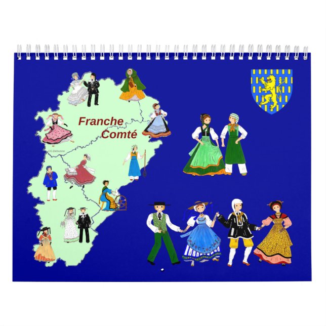 Calendário Calendrier Franche-Comté, France (Capa)