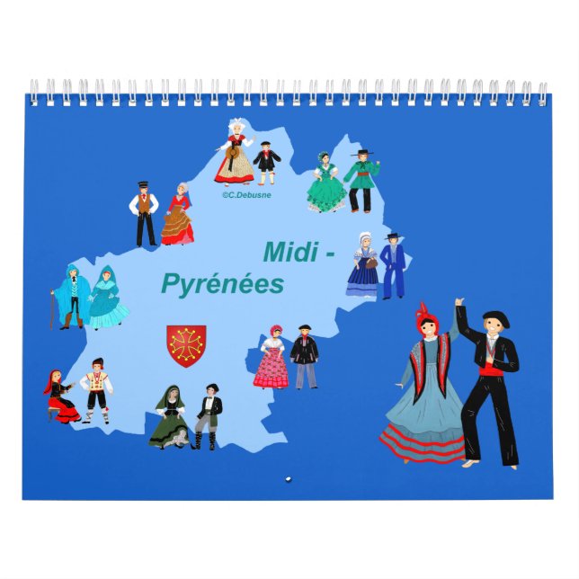 Calendário Calendrier, Midi-Pyrénées, France (Capa)