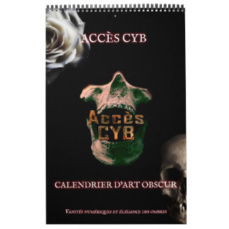 Calendário Calendrier mural d’art obscur – Format vertical