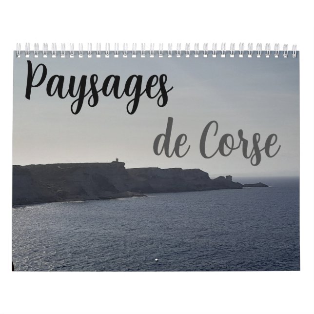 Calendário Calendrier "paysages de corse" (Capa)