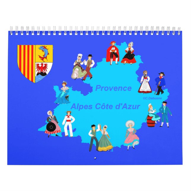 Calendário Calendrier, Provence-Alpes-Côte-d'Azur, France (Capa)