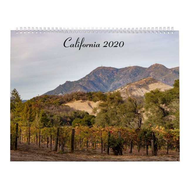 Calendário Califórnia 2020 (Capa)