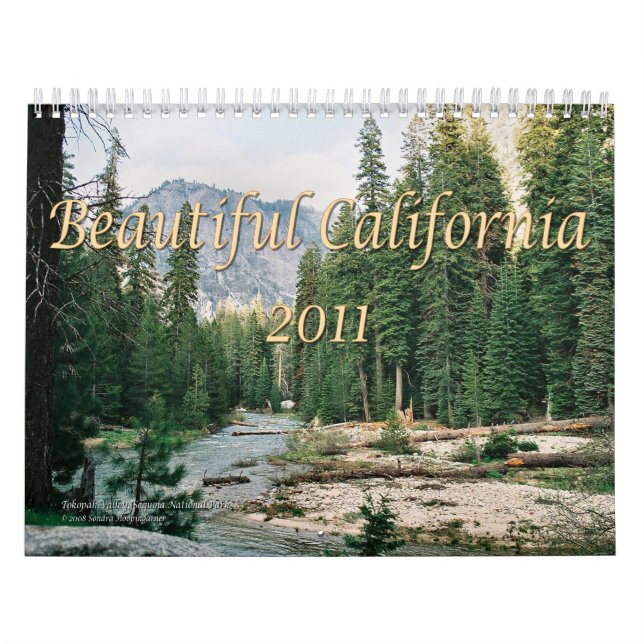 Calendário Califórnia bonita 2011 (Capa)