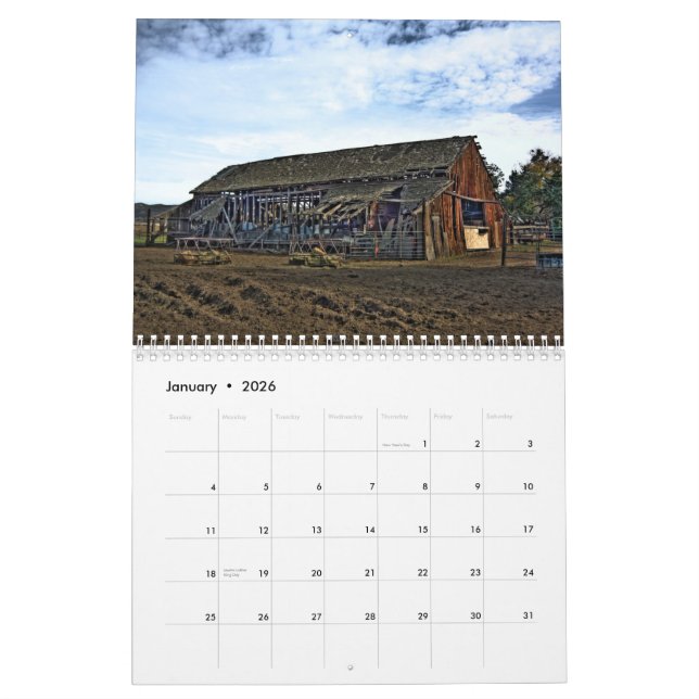 Calendário Califórnia pelo Rad (Jan 2026)