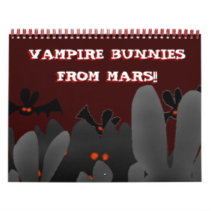 Calendário Camadas com os coelhos vampiros de Marte!