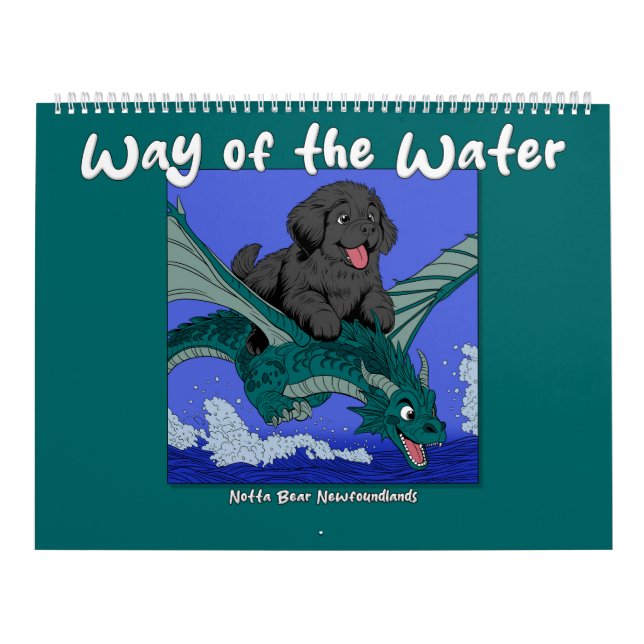 Calendário Caminho da Água Newfoundland Notta Bear (Capa)
