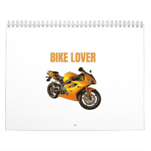 Calendário Camiseta de Motocicleta para Amante de Bicicleta