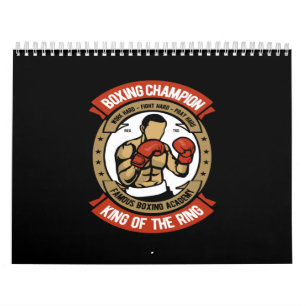 Calendário campeão de boxe rei do anel