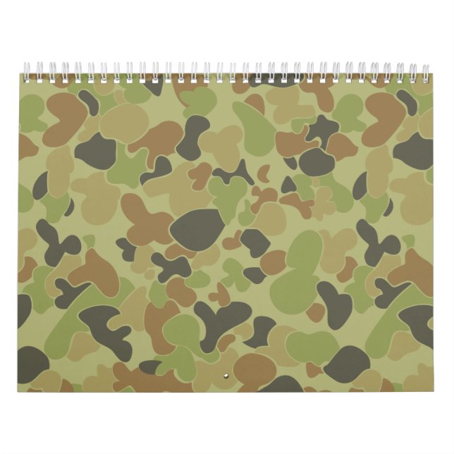 Calendário Camuflagem verde Auscam (Capa)