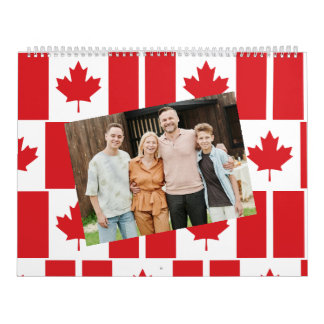 Calendário Canadá | Inserir Pavilhão de Foto Canadense Padrão