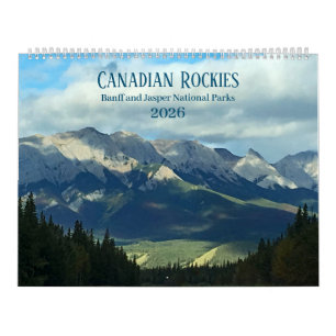 Calendário Canadian Rockies Fotográfico 12 Meses 2026