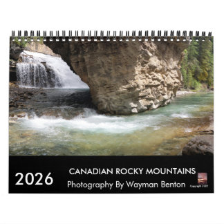 Calendário Canadian Rocky Mountains Calendar 2026