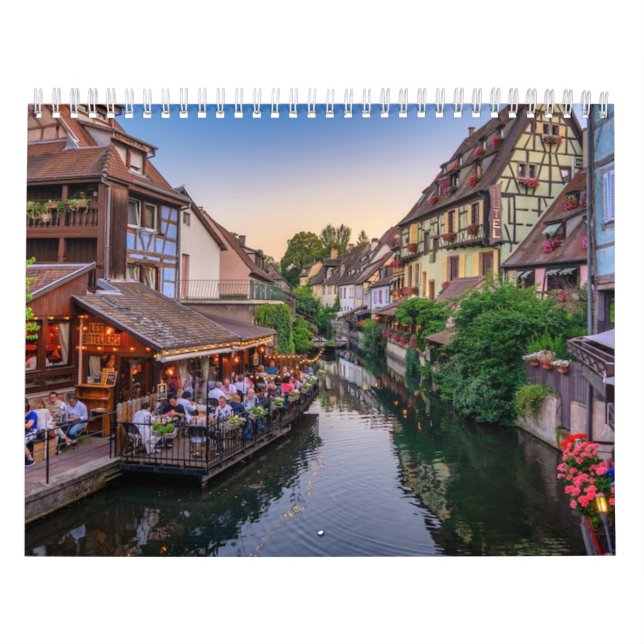 Calendário Canal de Água Flor da Alsace France (Capa)