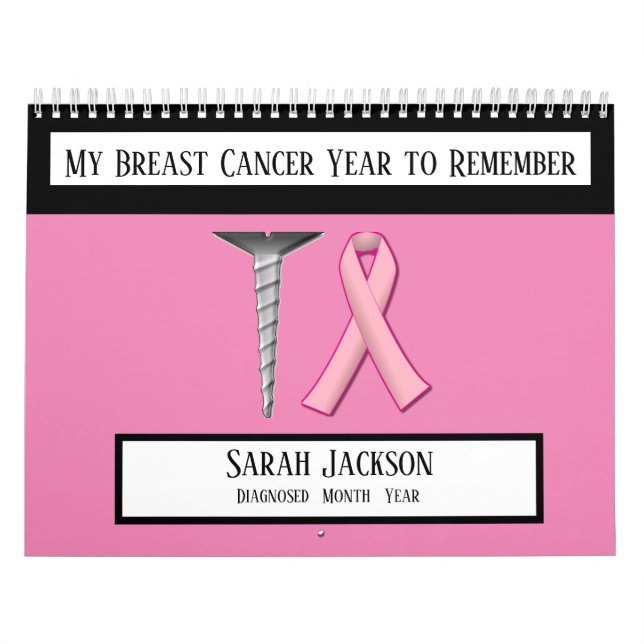 Calendário Cancer da mama Ano das memórias  (Capa)