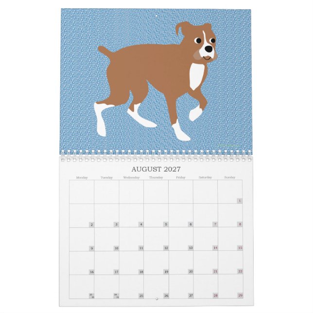 Calendário Caninos (Ago 2027)