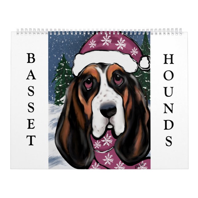 CALENDÁRIO CÃO BASSET (Capa)