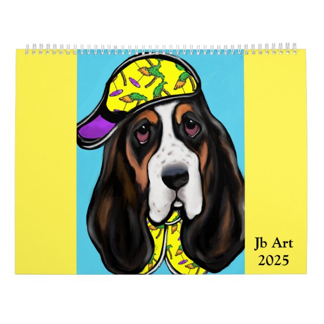 CALENDÁRIO CÃO DE CAÇA BASSET (Verso)
